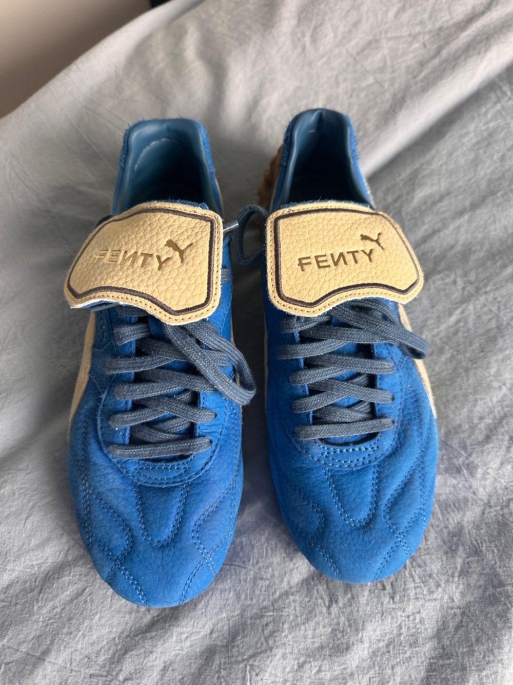 Fenty Beauty Blue Suede Sneakers